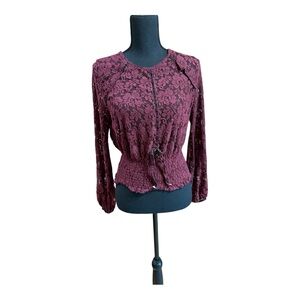 Coco & Jaimeson Whimsigoth boho Lace Top Size M